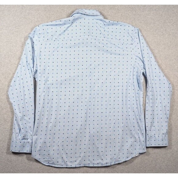 Buttercloth Men Shirt 3XL‎ Icy Cloth Flip Cuff Button All Over Logo Long Sleeve - Picture 8 of 15